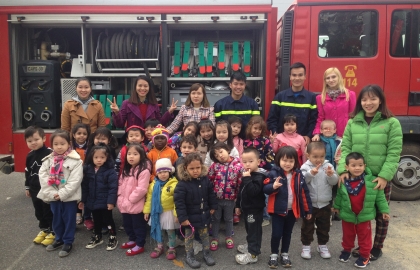 Buổi dã ngoại đến Phòng Cảnh Sát PCCC